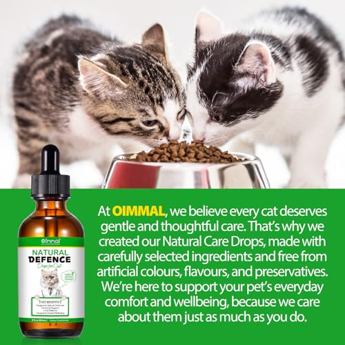 Natürliche Antibiotika für Katzen,60ml Katzen-Antibiotika-Cat Multivitamin ist antibakterielle,unterstützt das Immunsystem und Katzen Allergie Relief,Gesundheit liefert Katzen Antibiotika