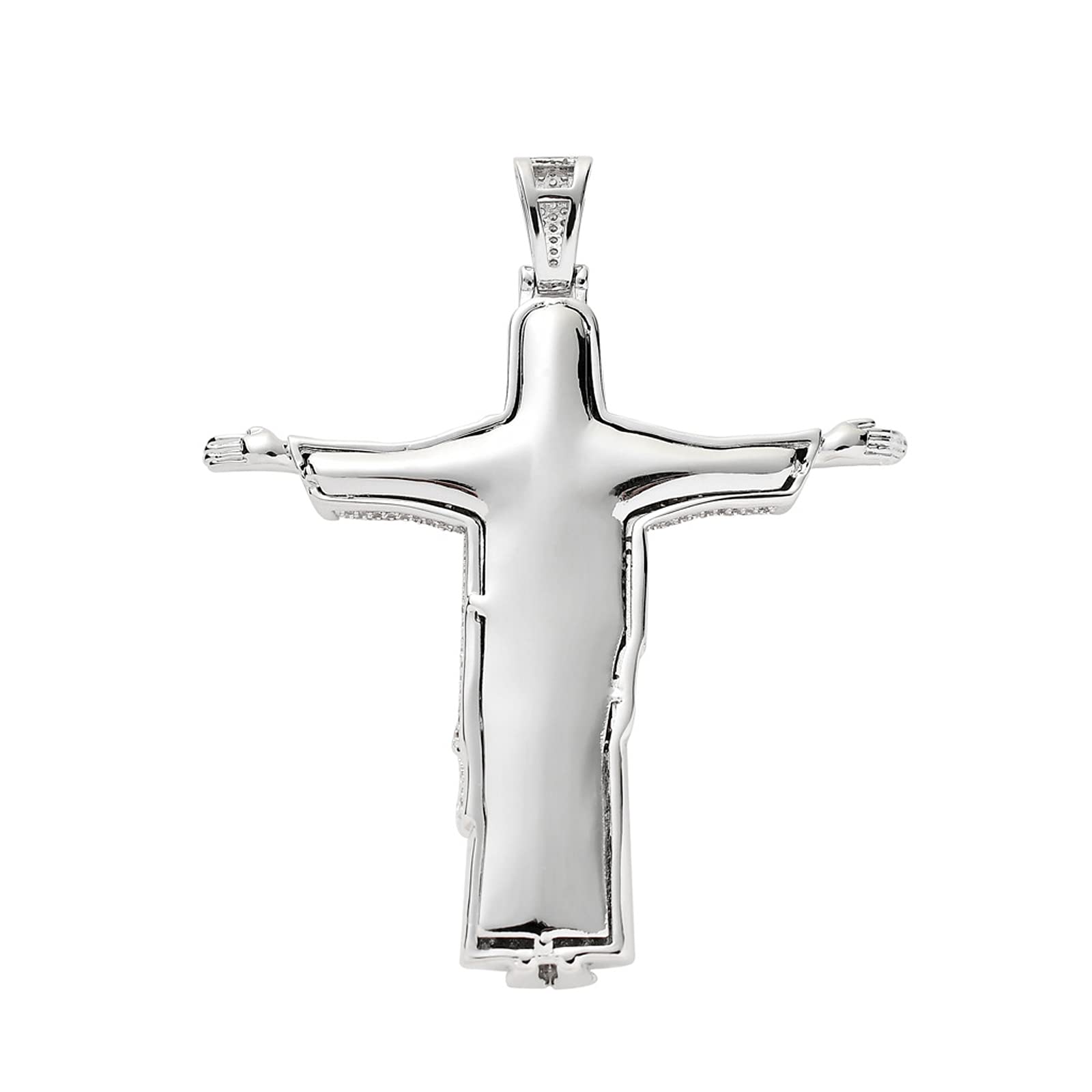 Pendentif en Or de personnalité Hip-hop Tendance Hip-hop Christ Jésus Croix Bijoux Hip-hop