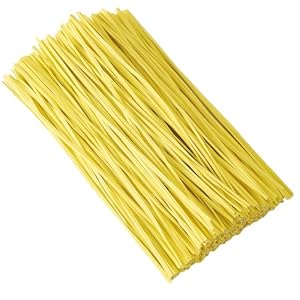 300 Pcs 6 inch Yellow Plastic Twist Ties, Cable Ties, for Bags, Gardening Tools
