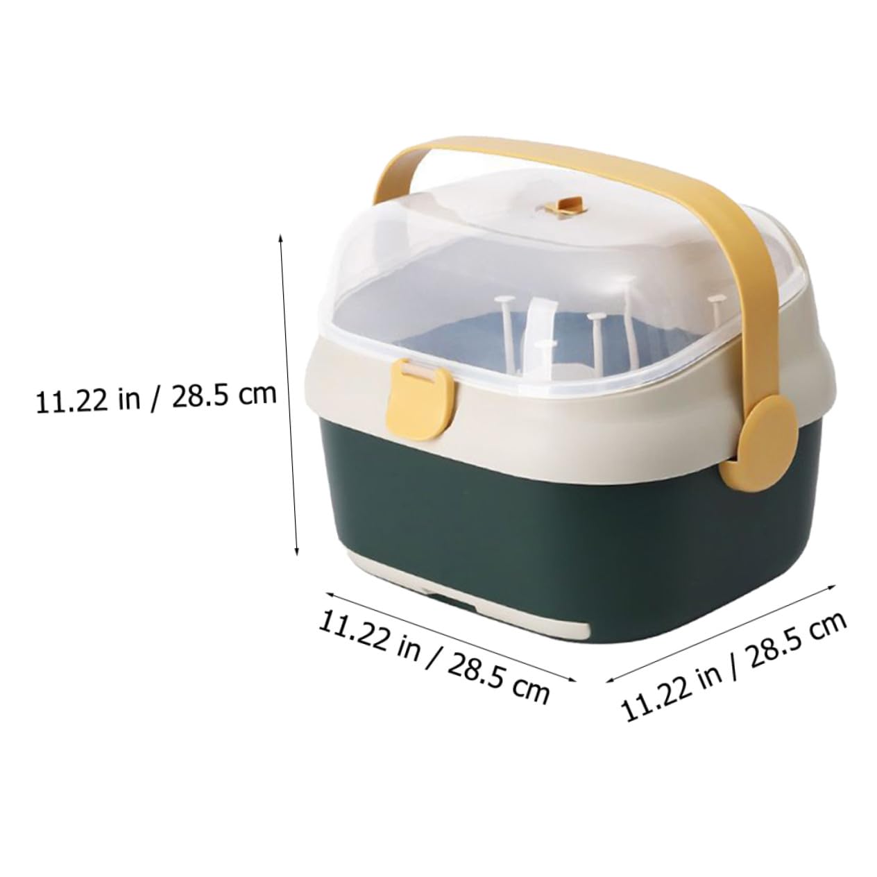 Gatuida Trockenbox Für Babyflaschen Mit Abnehmbarem Halter Großer Aufbewahrungsbehälter Mit Deckel Frei Staubdicht Für Babys Und Reisen