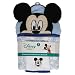 Disney Mickey Mouse Icons Hooded Bath Towel and Washcloth, Blue