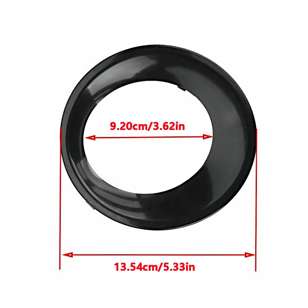 MASO 2 coperture per fendinebbia, Compatibile con BMW X3 E83 LCI 2007-2010, codice articolo 51113423789, 3423789, 51113423790, 3423790, nero