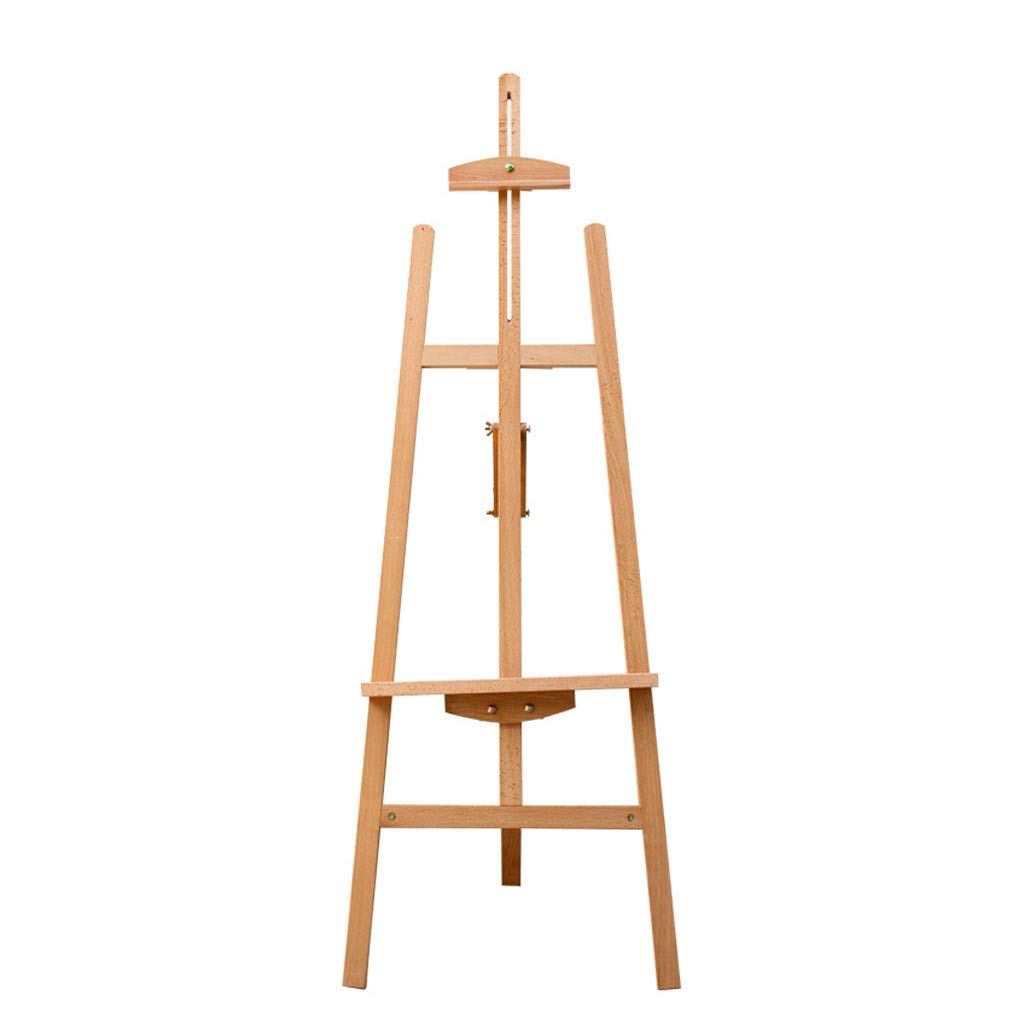 CWCQGH Display Easel Drawing Board High End 1.5M Rear Support Beech Easel Red Beech Easel Student Sketch Wooden Easel Oil Painting Frame Indoor Advertising Display Frame
