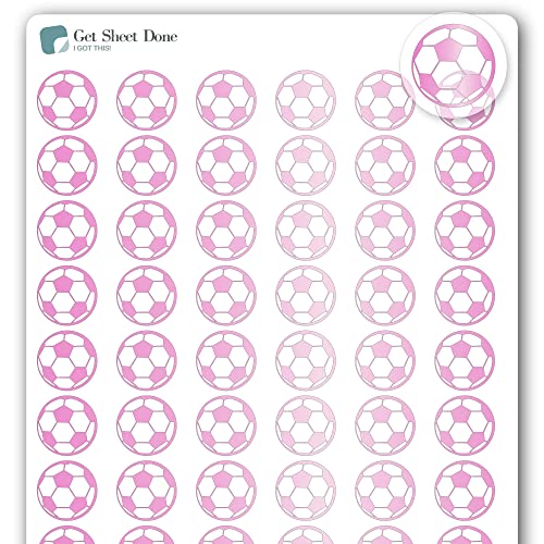 Soccer Icon Planner Stickers, Gold Foil, 1 Sheet