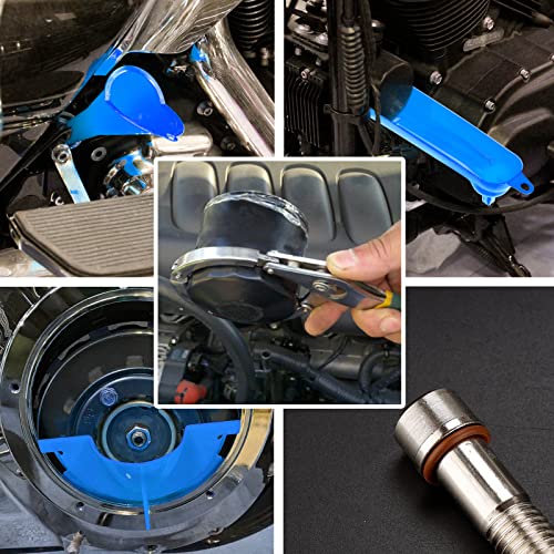 Motorcycle Funnel Sets With Oil Filter Wrench Crankcase,Fill Funnel Primary Oil Fill,And Primary Drain Plugs For Harley Sporster Dyna #TOP5