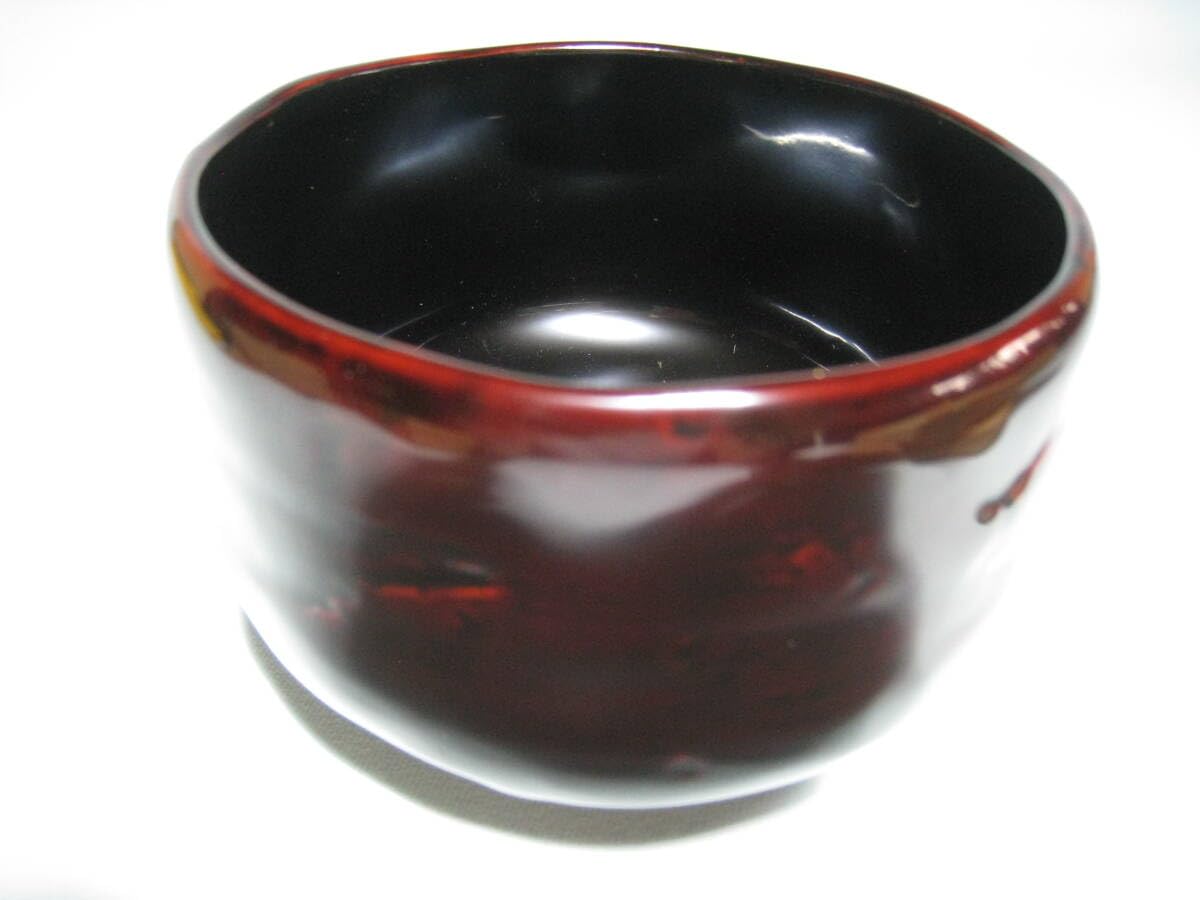 鳳山作　輪島塗　抹茶椀　共箱　幅約14.5㎝ 東さ7-0610☆2F 鳳山作 輪島塗 抹茶椀 共箱 幅約14.5㎝ 東さ7-0610