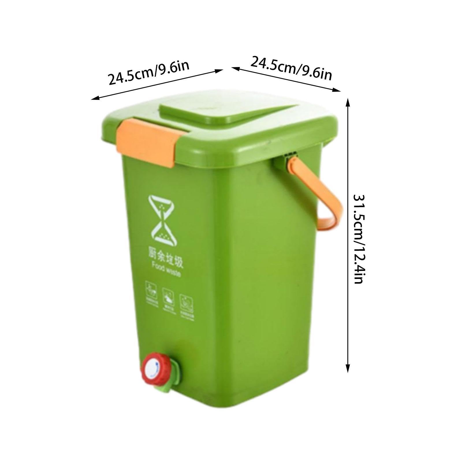 Seau à Compost pour Déchets de Cuisine, Poubelle de Recyclage Multifonctionnelle et Moderne, Composteur de Comptoir pour Cuisine, m