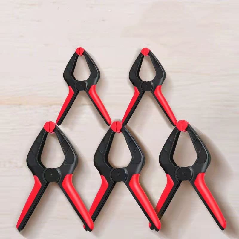 HOMUTE Houtbewerking Lente Klem A-vorm Engineering Grade Plastic Houten Clips Hardware Houtbewerking DIY Nylon Klemmen Gereedschap 2/3/4/6/7Inch (Maat: Totaal 4 stuks