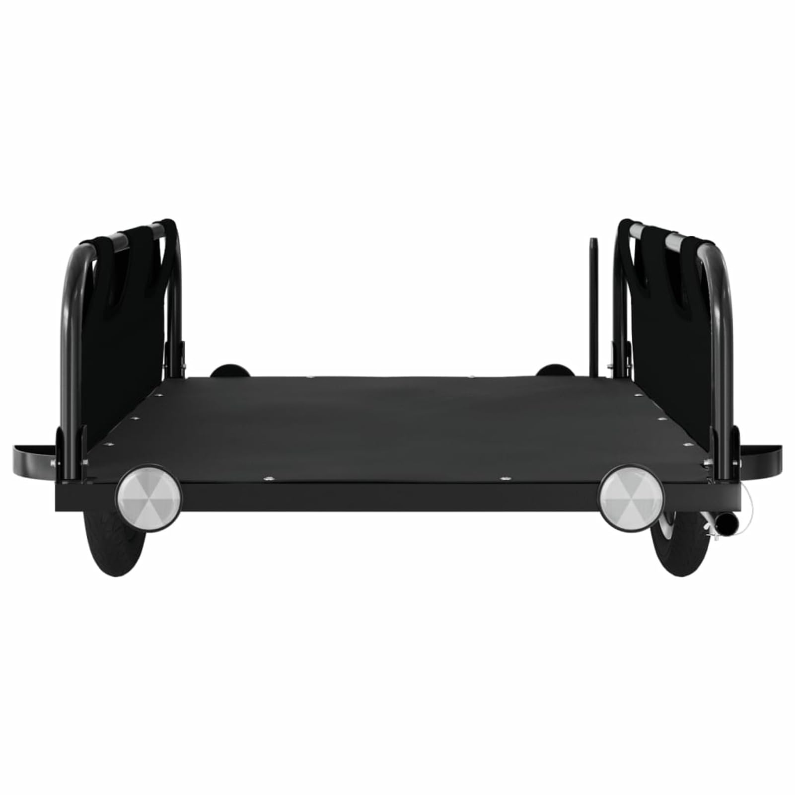 ARKEM Remolque de Carga para Bicicleta Hierro y Tela Oxford Negro Remolque Bicicleta niños Remolque Coche