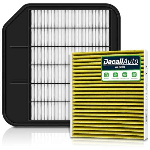 Activated Carbon Cabin & Engine Air Filter Set fit for Nissan Armada 5.6L Gas (2017-2024), for INFINITI QX56 5.6L Gas (2011-2013), for INFINITI QX80 5.6L Gas (2014-2024)