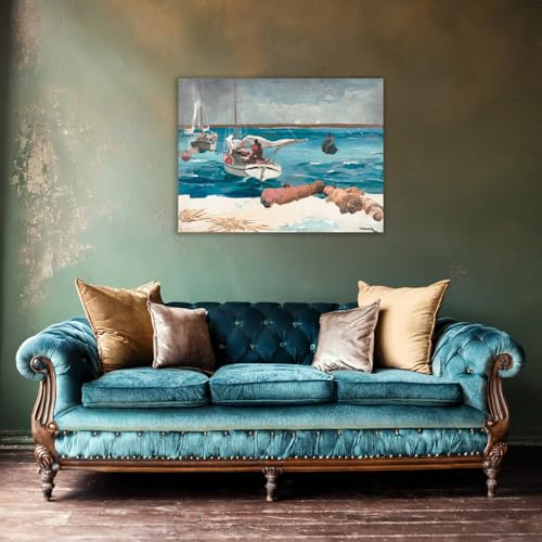 Poster Winslow Homer Nassau impression papier grand format 100x75 cm