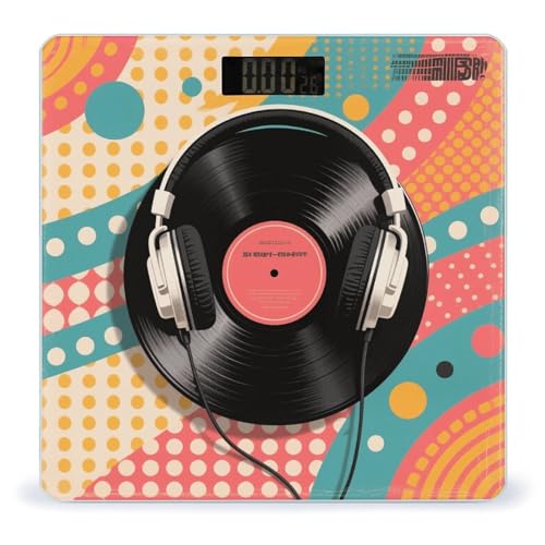Báscula Digital Vintage con Vidrio Templado para Baño miniatura 1