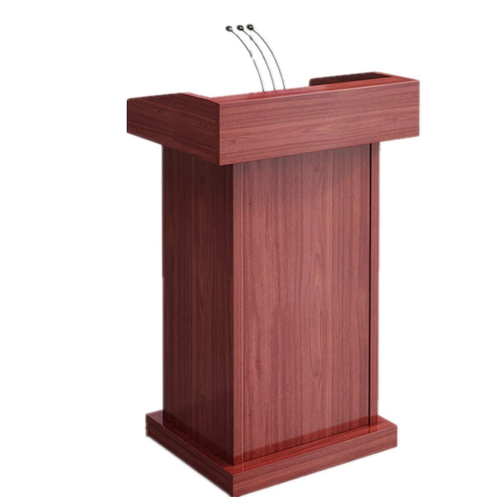 Xhtoe Presentation Lectern Podium Table Hosting Reception Desk Presentation Wooden Lectern Stand Lectern Speaking Lectern Church Laptop Stand Desk (Color : C, Size