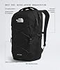 Mochila The North Face Jester para uso diario, TNF Black-NPF, talla única | Daypack para commuting, repelente al agua, compartimento para laptop 4