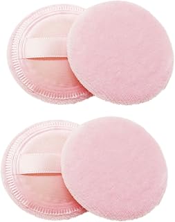 Healeved 16piezas Round Makeup Blending Powder Puff Esponjas De Maquillaje Profesional y Color Rosa