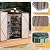 Aoxun 6x4FT Shed with Floor Galvanized Steel Outdoor Storage Shed (Brown)