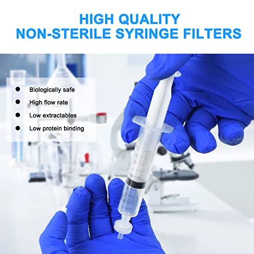 Lablpsai Syringe Filter Ptfe 13Mm Diameter 0.22Μm Pore Size, Hydrophobic, 100Pcs #TOP2
