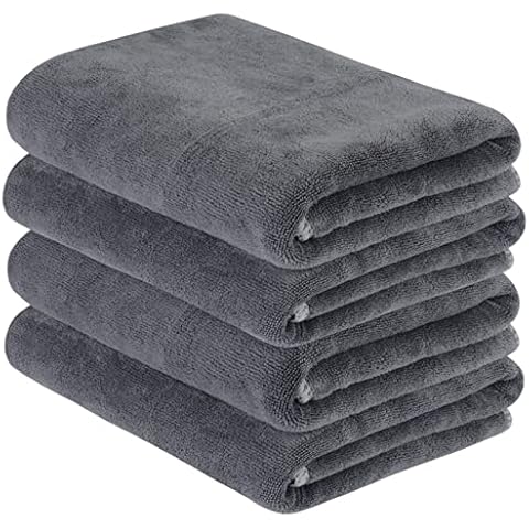 VIVOTE 4er Pack Microfaser Handtücher Set Stark Wasserabsorbierendes Sporthandtuch Mikrofaser Badetuch Super Weich Duschtücher Cover