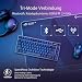 ASUS ROG Azoth kabellose mechanische Gaming Tastatur (75% Formfaktor, NX-Switches, PBT-Doubleshot-Tastenkappen, OLED-Display, Bluetooth, 2,4-GHz-RF Wireless, USB, DE QWERTZ-Layout) schwarz