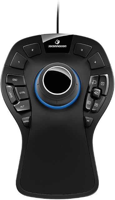 3Dconnexion SpaceMouse Pro 3DX-700040 Professional 3D Mouse, Black