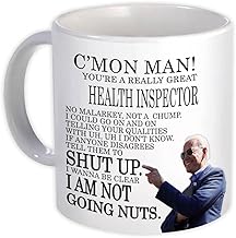 HEALTH INSPECTOR Funny Biden : Gift Mug Great Gag Gift Joe Biden Humor Family Jobs Christmas Best President Birthday - White