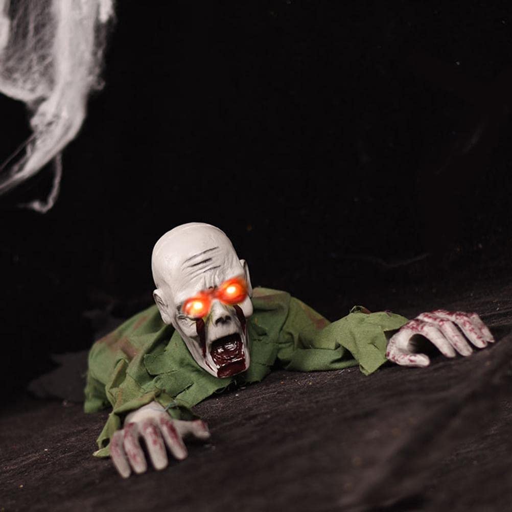 JTLB Zombie strisciante di Halloween con Controllo vocale, 115cm (A Capo