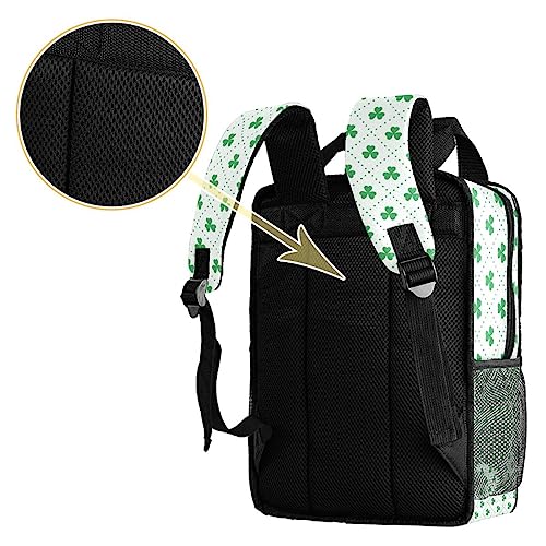 Sac à dos pour garçons trèfle Saint-Patrick réglable - 35.5 cm