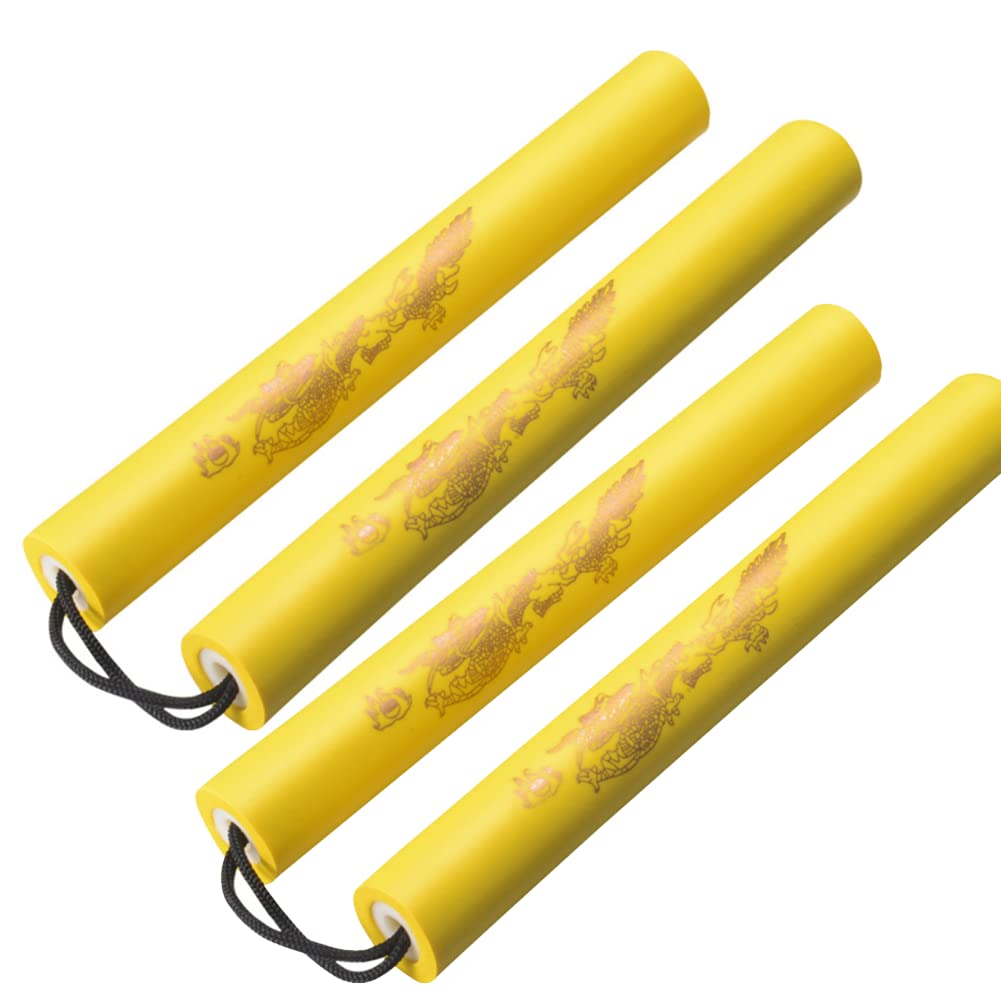 Safe Foam Rubber Training Nunchakus Cord Nunchucks 2PCS for Kids Beginners Practice and Training