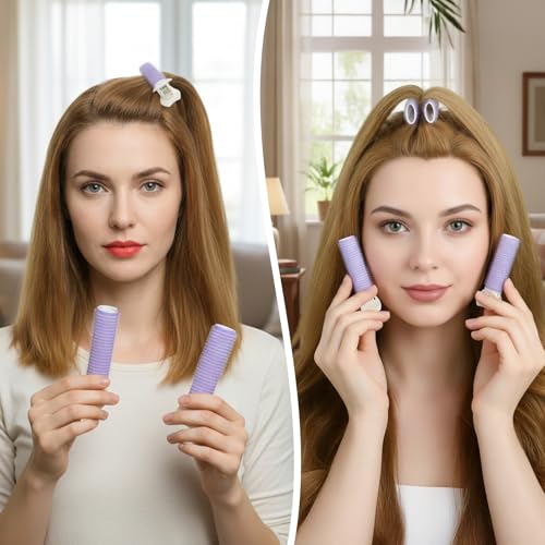 10 pinzas para cabello voluminoso color morado miniatura 6