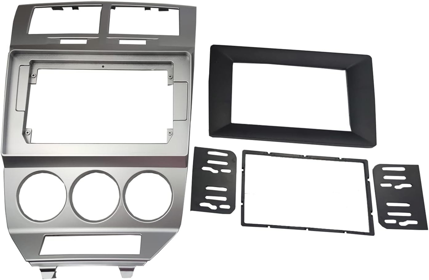 Radio Stereo Dash Installation Mount Trim Kit Compatible with Dodge Caliber 2007-2010 for 10.1" and Double Din