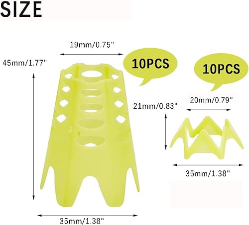 Miniatura 10 de Camisetas de golf de plástico, 20 camisetas de simulador de golf para el hogar, camisetas de golf para interiores y exteriores, entrenamiento de