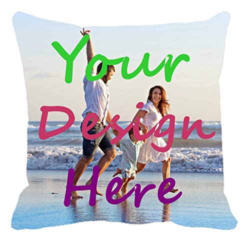 Jics Lamb Decorative Throw Pillow Case for Couch,Sofa or Bed Set,Custom Design Photo or Text Throw Pillow Covers for Personalized Gifts 16