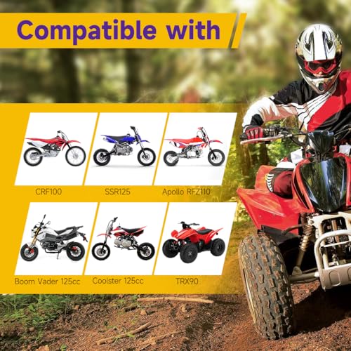 Image of HIAORS 428 17T 17mm Motorcycle Front Engine Sprocket Compatible with 50cc 70cc 110cc 125cc 140cc 160cc TaoTao Coolster Apollo Coleman Boom Vader Roketa Lifan ATV Quad 4 Wheeler Pit Dirt Bike Parts
