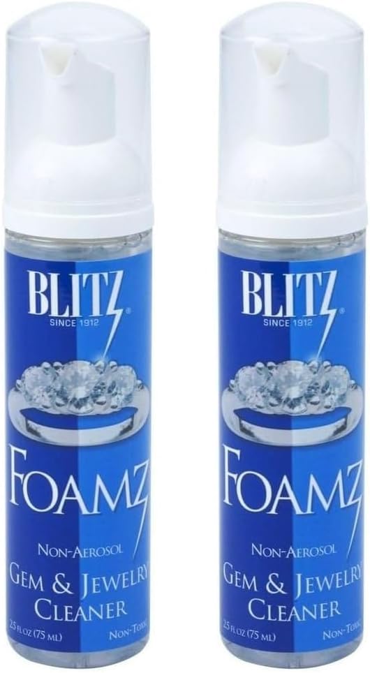 Espuma limpiadora de joyas y gemas Blitz (tamaño bolso) (paquete de 2)