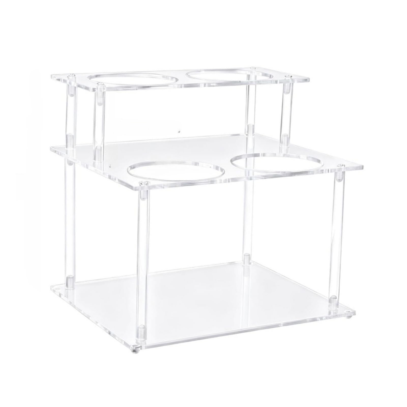 Oxxggkao Stylish Acrylic Shelf with High Transparency for Displaying Coffee Bottle Liquor Bottles in Modern Kitchens Acrylic Shelf