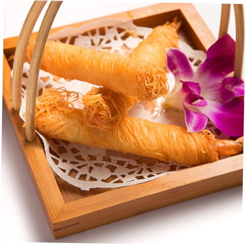 Bandeja para servir sushi estilo japonés con asa pequeña miniatura 5
