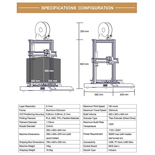 Artillery Sidewinder X1 3D Printer, 2019 Newest Model ...