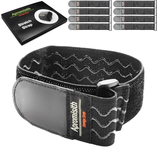 Elastic Hook and Loop Fastening Cable Strap, 12