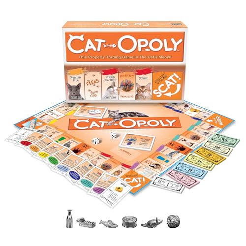 Juego de mesa CAT-opoly para 2-6 jugadores, 8+ años miniatura 2