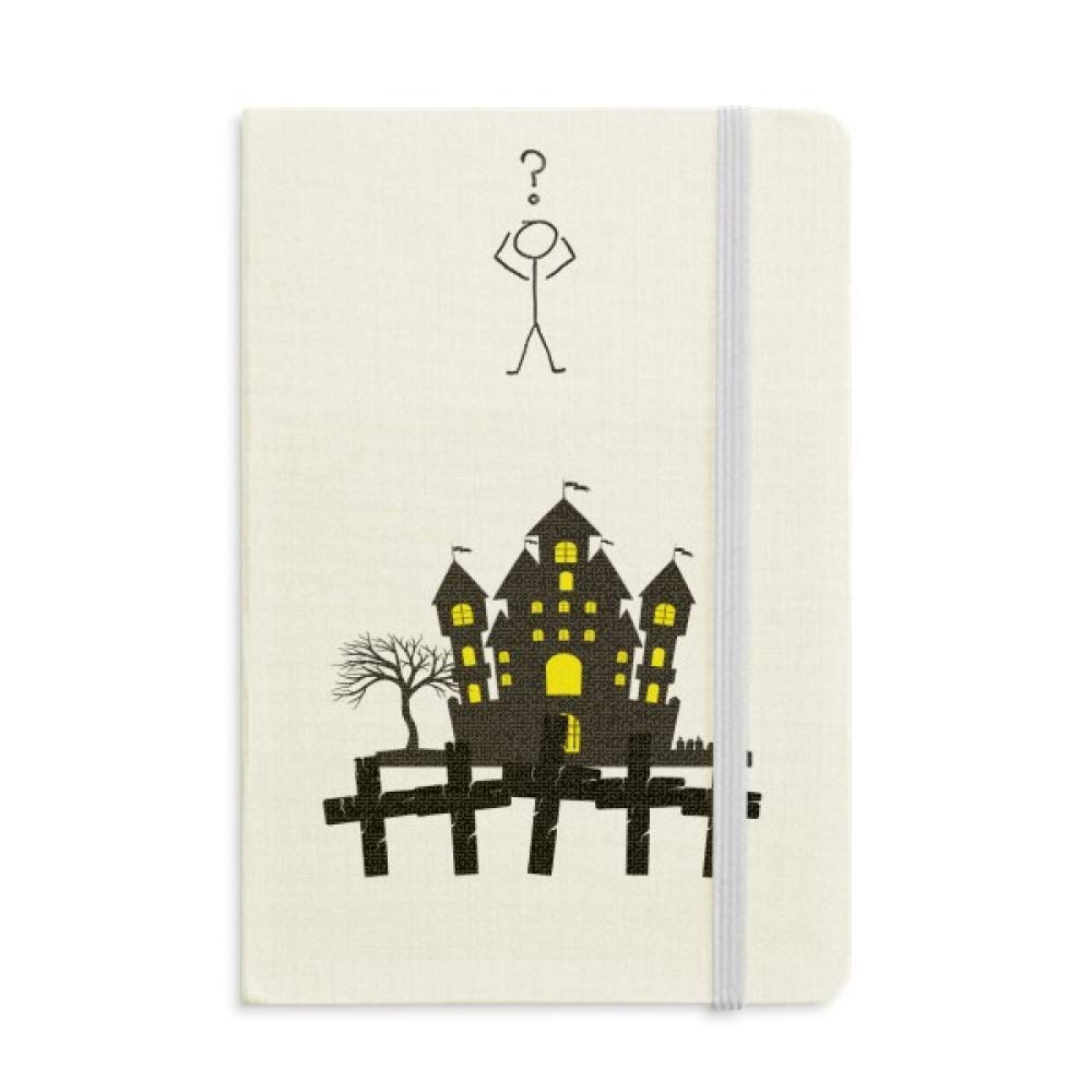 Carnet Halloween lumineux château A5 pour notes créatives - 5