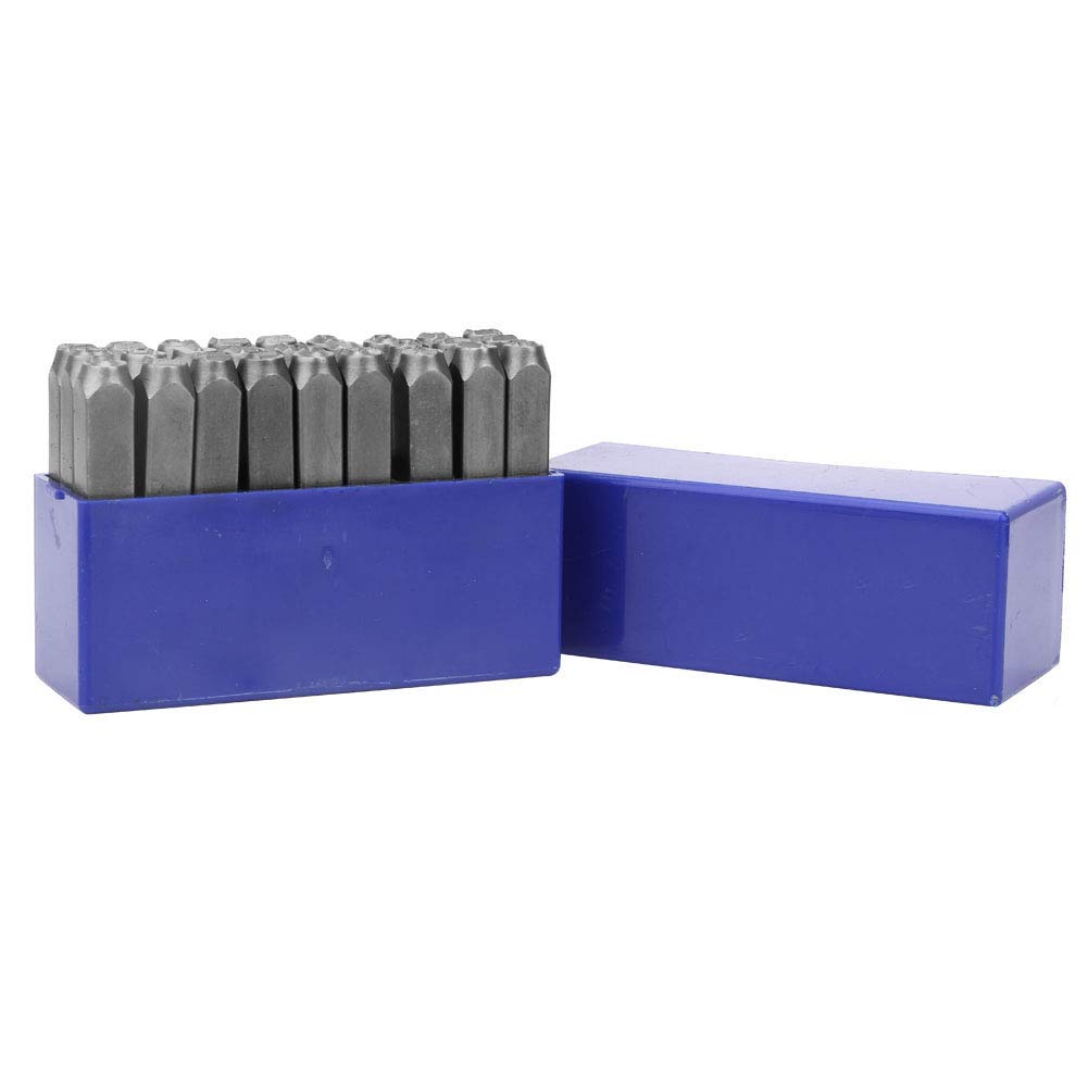 Numer Stempel stalowy List Zestaw stempli stalowych Narzędzie Forma stalowa Wysokiej jakości Trwałe Precyzyjne znakowanie dla rzemieślników Artystów Drewno Skóra Metal 9/27 szt. (Zestaw 27-częściowy