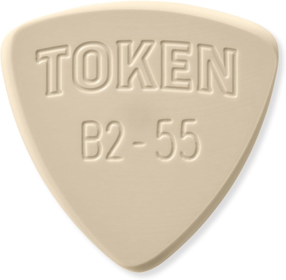 Token B2-60 Small Triangle Tan PEEK Guitar Pick, 1.5 mm (single pick)