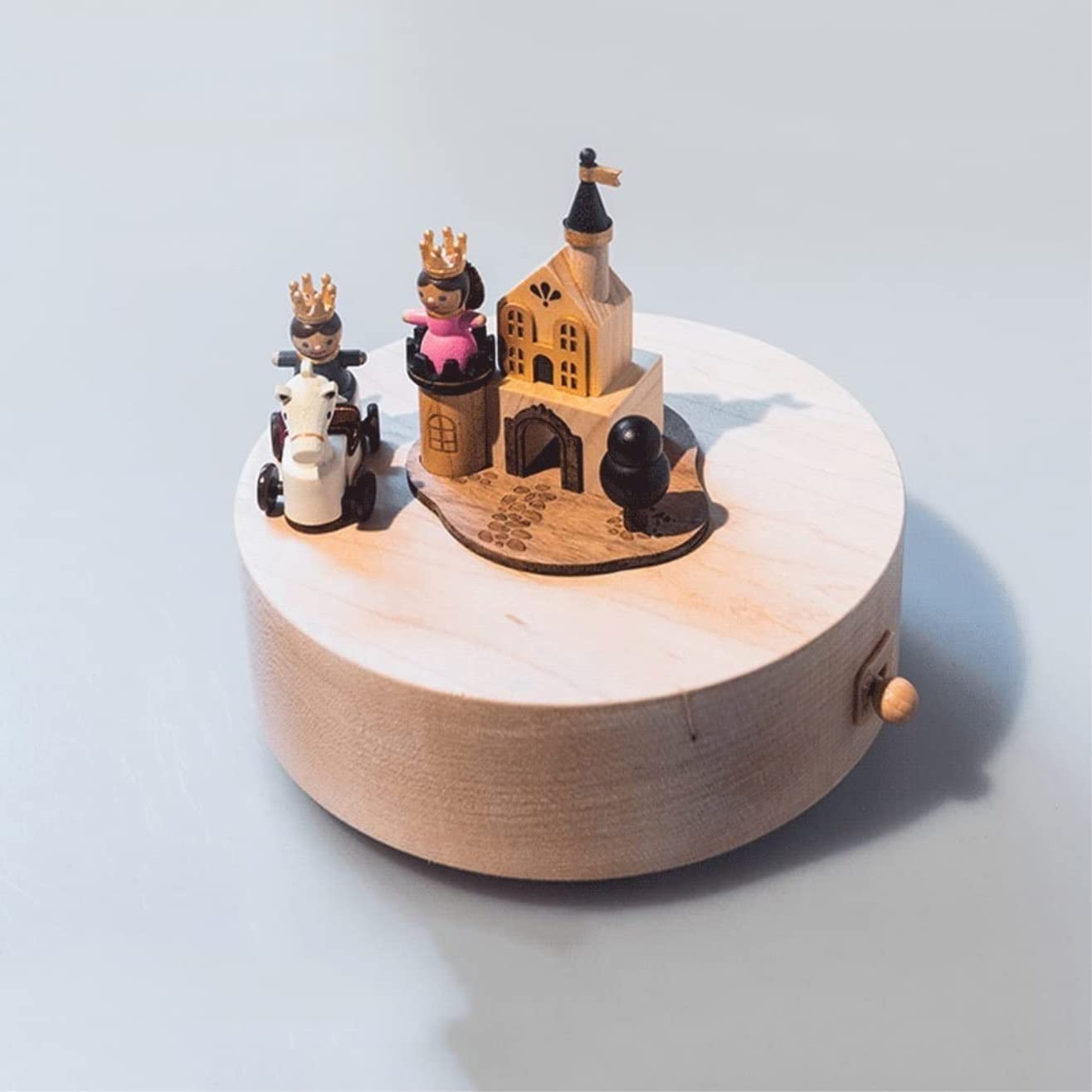 Spieluhr Musikspieluhr Rotierende Spieluhr Aus Holz Prinz Charming Heimdekorationen Für Halloween, Weihnachten, Jahrestag, Geburtstag Musik Einschlafhilfe