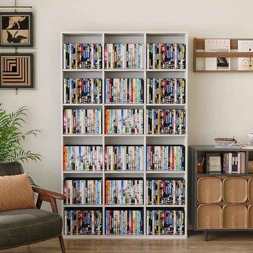 8-Tier Adjustable DVD Storage Shelf Organizer