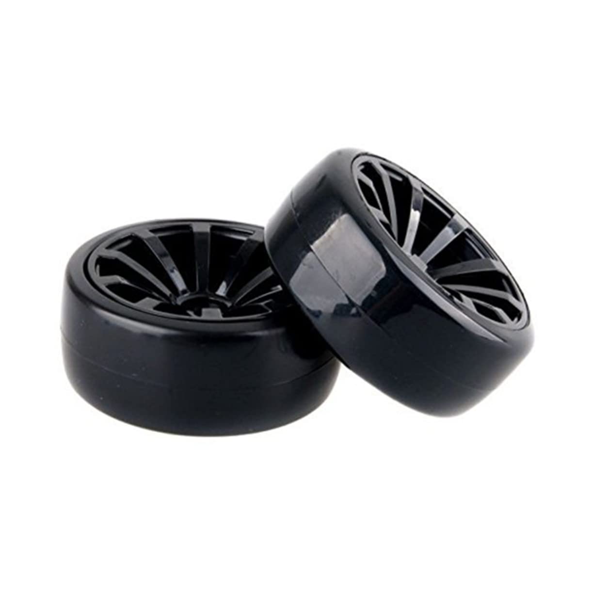 TOYANDONA 12 Pièces Pneu avec Jante Pneu De Voiture 1/10 Rc De Voiture à La Dérive Périnée Dur De Course