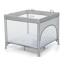 Foppapedretti Box Pieghevole Jubox, per bambini dalla nascita a 36 mesi, Trasportabile con Borsa in dotazione, Tappetino Imbottino, Angoli Protetti con Rivestimento, 93x93x78 cm, Dolcestella