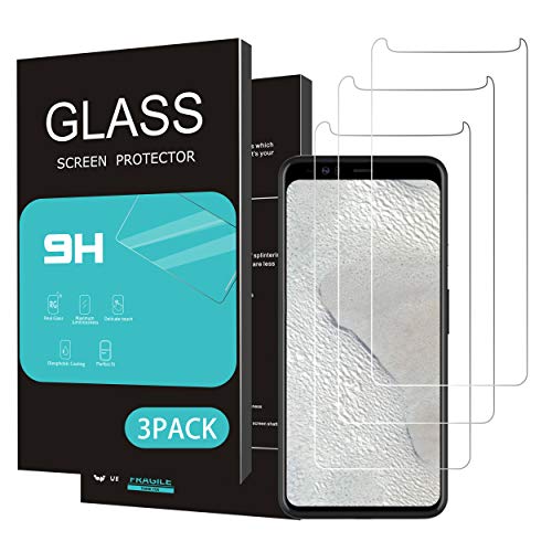 Homemo Screen Protector for Google Pixel 4XL 3Pack 2.5D Edge Tempered Glass for Google Pixel 4XL Anti Scratch Case Friendly