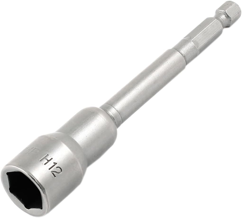 uxcell Hex Socket Nut Driver Bit, 12mm x 100mm