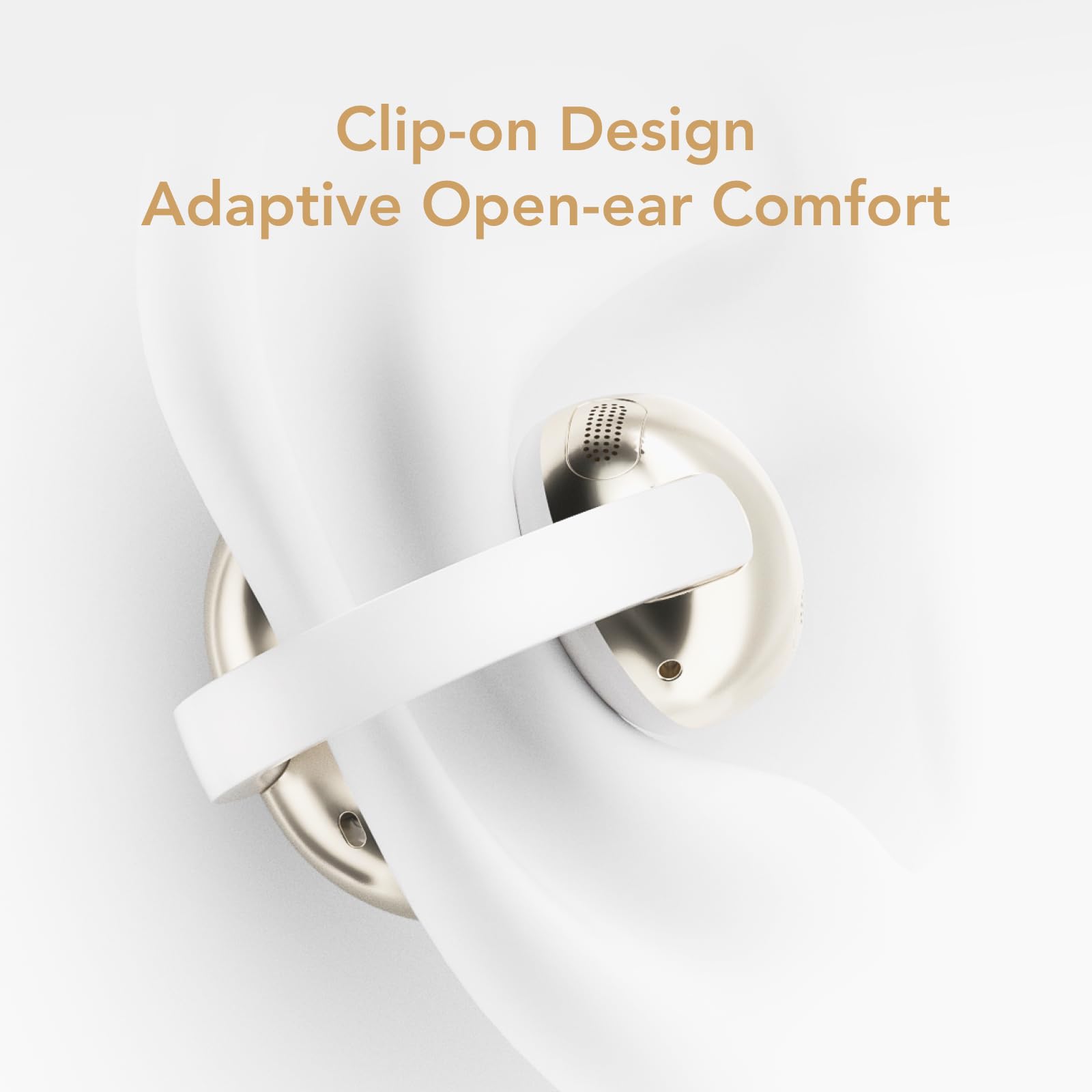 TCL Crystal Clip Bezprzewodowe Słuchawki | Open Ear OWS | Czas pracy 28h | IP54 | Bluetooth 5.4 | Multipoint 2 Urządzenia | Redukcja Szumów ENC | Bez zatyczek | Całkowity komfort