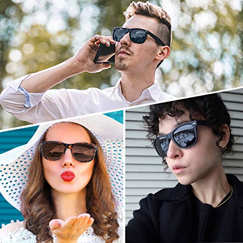 Image of Joopin Square Sunglasses Polarized UV400 Designer Sun Glasses Men Women | Oversized, Plastic Frame, Retro, Vintage, Unisex, Trendy Shades for Driving, Party, Fishing, Business, Costume